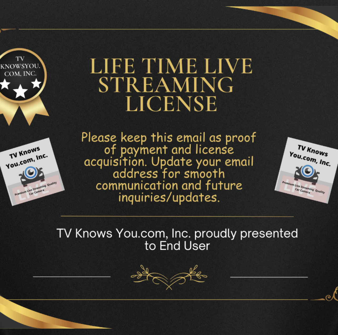 End User License: Elevate Your Streaming Journey with TV Knows You.com, Inc.