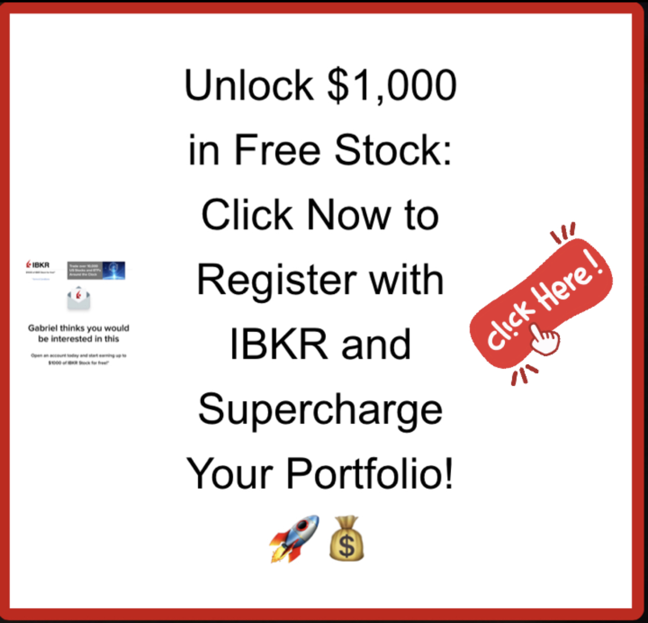 Unlock $1,000 in Free Stock: Click Now to Register with IBKR and Supercharge Your Portfolio! 🚀💰